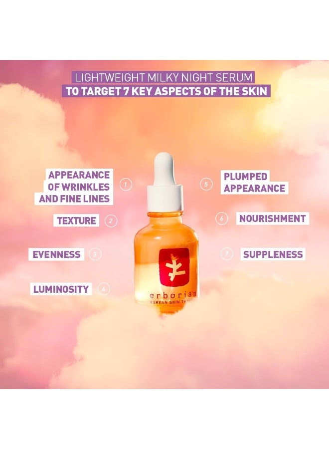 اربوريان إربوريان - علاج البشرة - سيروم حليب ليلي متعدد الفوائد مع 17 مكونًا فائقًا - مناسب لجميع أنواع البشرة - مستحضرات تجميل كورية - 10 مل - Image 2